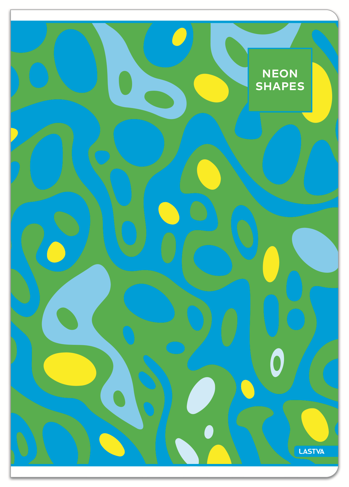 SVESKA A4 LINIJA NEON SHAPES (više dezena) - Knjižara Riznica Beograd